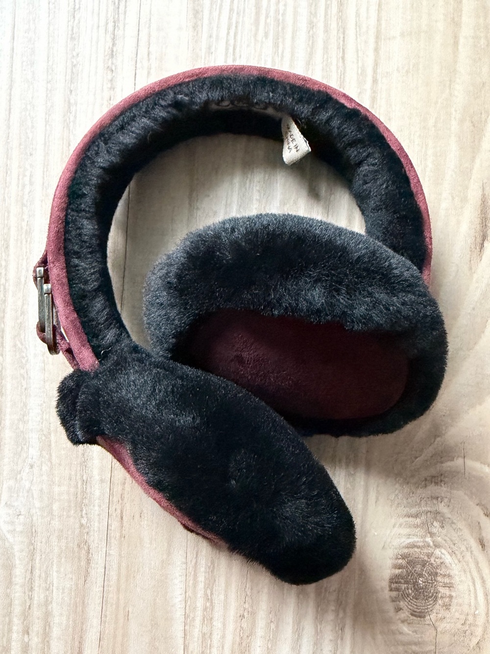 UGG Maroon and Black Earmuffs